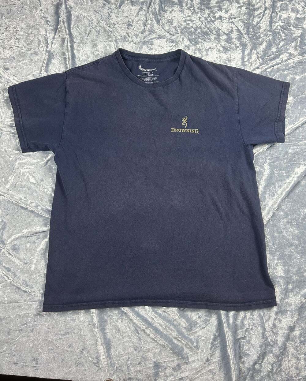 Browning Mens Navy Hunting Season Short Sleeve Shirt